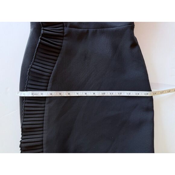 The Kooples Women's Ruffle Open Back Thick Strap Mini Dress in Black Sz 0 (US 2) - Picture 15 of 15